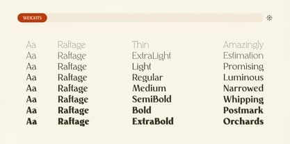 Raftage Font Poster 7