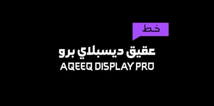 Aqeeq Display Pro Font Poster 1