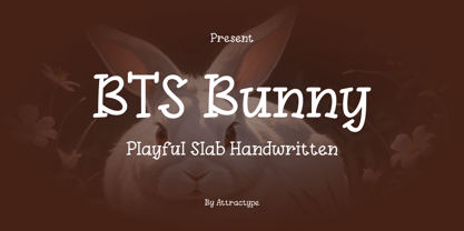 BTS Bunny Font Poster 1