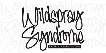Wildspray Syndrome Font Poster 1