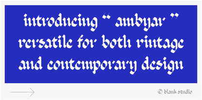 Ambyar Black Font Poster 2