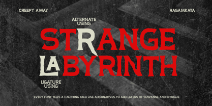Creepy Away Font Poster 7