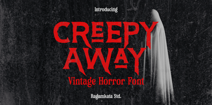 Creepy Away Font Poster 1