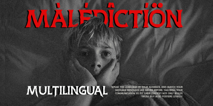 Creepy Away Font Poster 9