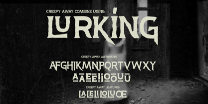 Creepy Away Font Poster 11