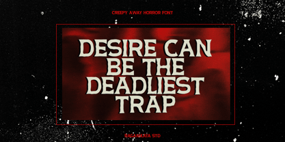 Creepy Away Font Poster 8