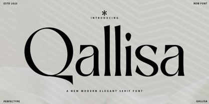 Qallisa Font Poster 1
