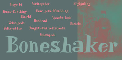 Boneshaker Font Poster 1