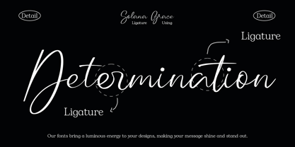 Solana Grace Font Poster 8