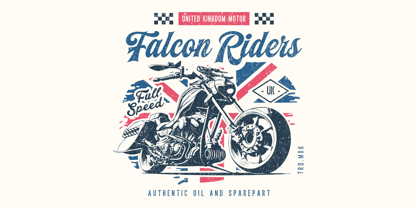 Machinery Script Font Poster 3