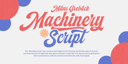 Machinery Script Font Poster 1