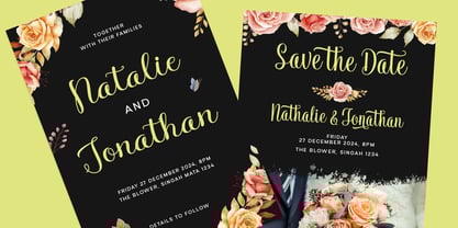 Vendila Script Font Poster 3