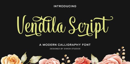 Vendila Script Font Poster 1