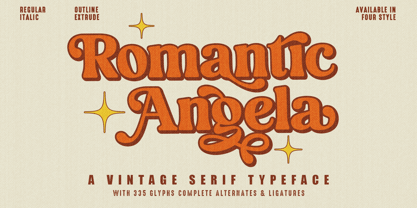 Romantic Angela Font Poster 1
