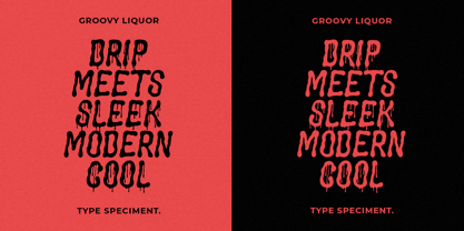 Groovy Liquor Font Poster 6