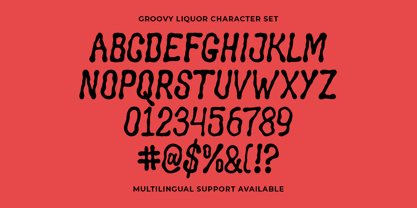 Groovy Liquor Font Poster 7