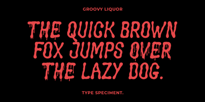 Groovy Liquor Font Poster 2