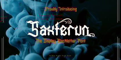 Saxterun Font Poster 1