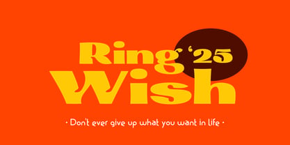 Ring Wish Font Poster 1