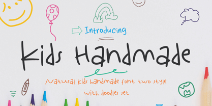 Kids handmade Font Poster 1