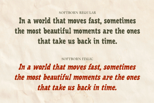 CF Softborn Font Poster 3