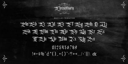 Dreadthorn Font Poster 8