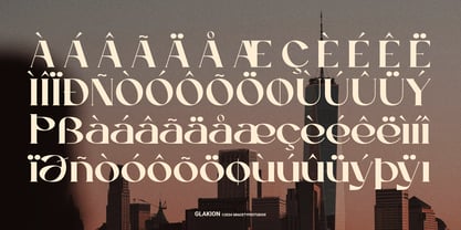 Glakion Font Poster 13