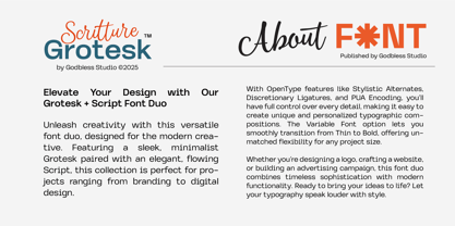 Scritture Grotesk Font Poster 14