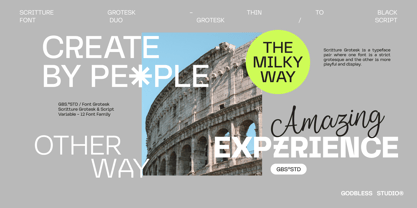 Scritture Grotesk Font Poster 6