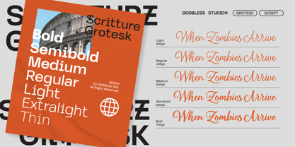 Scritture Grotesk Font Poster 3