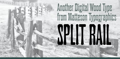 Split Rail Font Poster 1