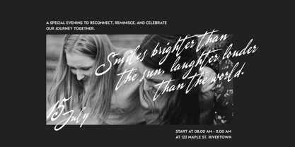 Gastroline Signature Font Poster 2