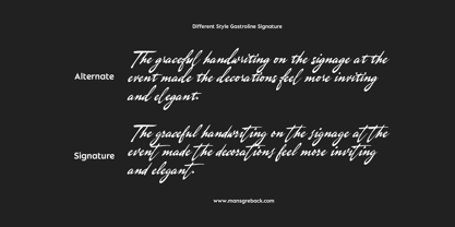 Gastroline Signature Font Poster 5