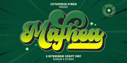 Mafhea Vintage Font Poster 1