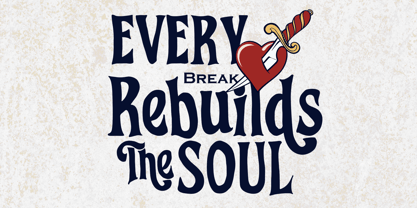 The Tragic Romantic Font Poster 9