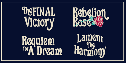 The Tragic Romantic Font Poster 5