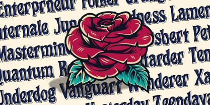 The Tragic Romantic Font Poster 8