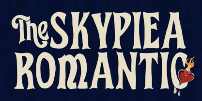 The Tragic Romantic Font Poster 2