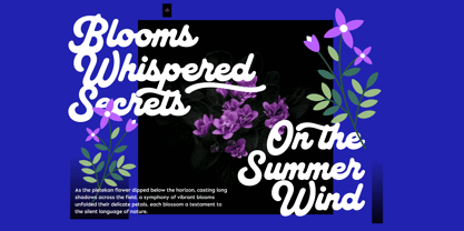 Keramique Script Font Poster 2