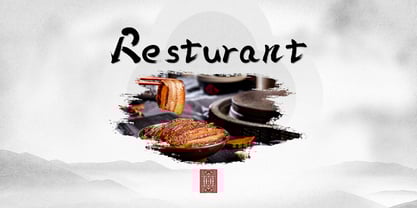 Oriental  Chinese Calligraphy Font Poster 3