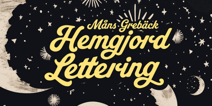 Hemgjord Lettering Font Poster 1