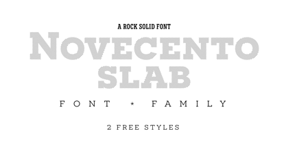 Novecento Slab Font Poster 1