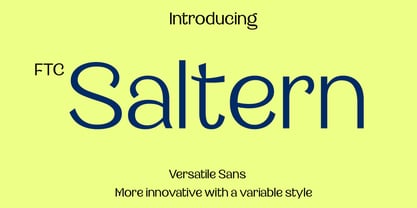 Saltern Font Poster 1