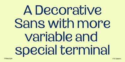 Saltern Font Poster 2