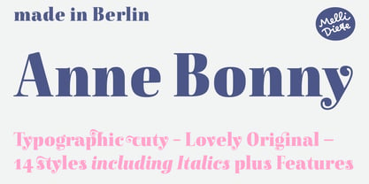 Anne Bonny Font Poster 2