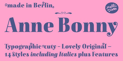 Anne Bonny Font Poster 1