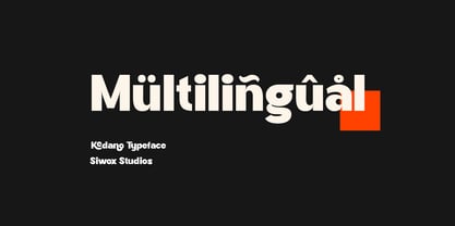 Kedano Font Poster 8