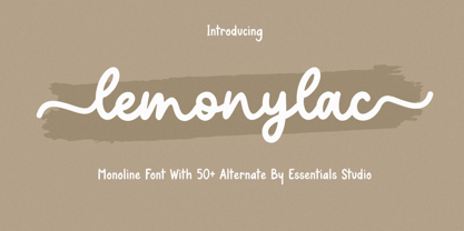 Lemonylac Font Poster 1