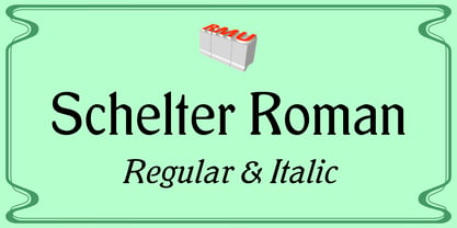 Schelter Roman Font Poster 1