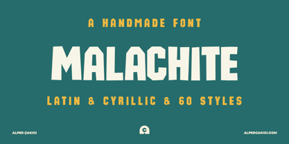 Malachite Font Poster 11